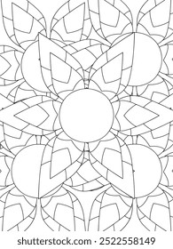 All these designs are hand-drawn and unique 
Flower Beautiful black and white illustration for adult coloring book,
This is a printable Beautiful Zentangle Coloring page for KDP Interior, POD products