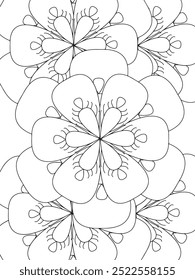 All these designs are hand-drawn and unique 
Flower Beautiful black and white illustration for adult coloring book,
This is a printable Beautiful Zentangle Coloring page for KDP Interior, POD products