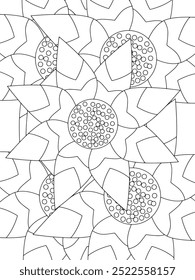 All these designs are hand-drawn and unique 
Flower Beautiful black and white illustration for adult coloring book,
This is a printable Beautiful Zentangle Coloring page for KDP Interior, POD products