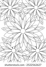 All these designs are hand-drawn and unique 
Flower Beautiful black and white illustration for adult coloring book,
This is a printable Beautiful Zentangle Coloring page for KDP Interior, POD products