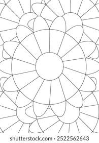 All these designs are hand-drawn and unique 
Flower Beautiful black and white illustration for adult coloring book,
This is a printable Beautiful Zentangle Coloring page for KDP Interior, POD products