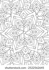 All these designs are hand-drawn and unique 
Flower Beautiful black and white illustration for adult coloring book,
This is a printable Beautiful Zentangle Coloring page for KDP Interior, POD products