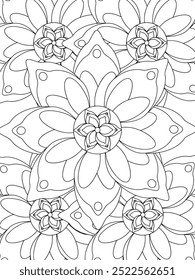 All these designs are hand-drawn and unique 
Flower Beautiful black and white illustration for adult coloring book,
This is a printable Beautiful Zentangle Coloring page for KDP Interior, POD products