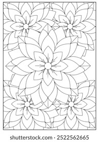 All these designs are hand-drawn and unique 
Flower Beautiful black and white illustration for adult coloring book,
This is a printable Beautiful Zentangle Coloring page for KDP Interior, POD products