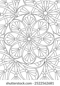 All these designs are hand-drawn and unique 
Flower Beautiful black and white illustration for adult coloring book,
This is a printable Beautiful Zentangle Coloring page for KDP Interior, POD products