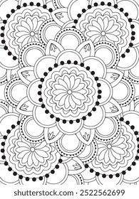 All these designs are hand-drawn and unique 
Flower Beautiful black and white illustration for adult coloring book,
This is a printable Beautiful Zentangle Coloring page for KDP Interior, POD products