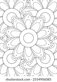 All these designs are hand-drawn and unique 
Flower Border is a Beautiful black and white illustration for adult coloring book,
This is a printable Beautiful Zentangle Coloring page for KDP Interior,