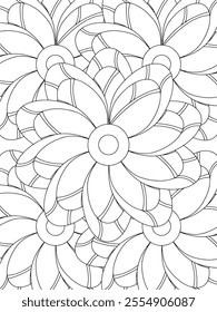 All these designs are hand-drawn and unique 
Flower Border is a Beautiful black and white illustration for adult coloring book,
This is a printable Beautiful Zentangle Coloring page for KDP Interior,