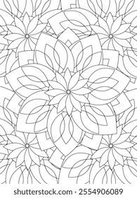 All these designs are hand-drawn and unique 
Flower Border is a Beautiful black and white illustration for adult coloring book,
This is a printable Beautiful Zentangle Coloring page for KDP Interior,