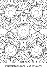 All these designs are hand-drawn and unique 
Flower Border is a Beautiful black and white illustration for adult coloring book,
This is a printable Beautiful Zentangle Coloring page for KDP Interior,