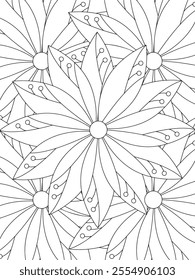 All these designs are hand-drawn and unique 
Flower Border is a Beautiful black and white illustration for adult coloring book,
This is a printable Beautiful Zentangle Coloring page for KDP Interior,