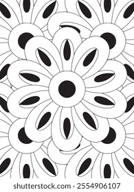 All these designs are hand-drawn and unique 
Flower Border is a Beautiful black and white illustration for adult coloring book,
This is a printable Beautiful Zentangle Coloring page for KDP Interior,