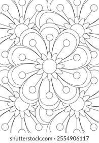 All these designs are hand-drawn and unique 
Flower Border is a Beautiful black and white illustration for adult coloring book,
This is a printable Beautiful Zentangle Coloring page for KDP Interior,