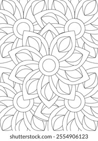 All these designs are hand-drawn and unique 
Flower Border is a Beautiful black and white illustration for adult coloring book,
This is a printable Beautiful Zentangle Coloring page for KDP Interior,