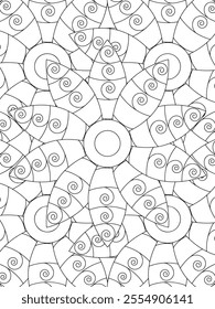 All these designs are hand-drawn and unique 
Flower Border is a Beautiful black and white illustration for adult coloring book,
This is a printable Beautiful Zentangle Coloring page for KDP Interior,