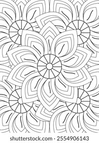 All these designs are hand-drawn and unique 
Flower Border is a Beautiful black and white illustration for adult coloring book,
This is a printable Beautiful Zentangle Coloring page for KDP Interior,