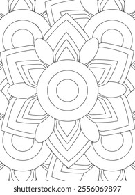 All these designs are hand-drawn and unique 
Beautiful Flowers black and white illustration for adult coloring book,
This is a printable Beautiful Zentangle Coloring page for KDP Interior,