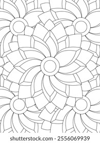 All these designs are hand-drawn and unique 
Beautiful Flowers black and white illustration for adult coloring book,
This is a printable Beautiful Zentangle Coloring page for KDP Interior,