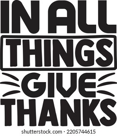 in all things give thanks