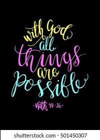 182 With God All Things Are Possible Stock Vectors, Images & Vector Art ...