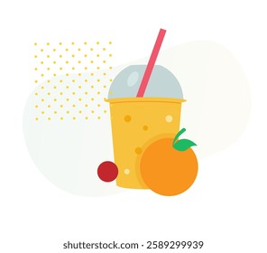 All time Drink - Refreshing  Fruit Shake - Stock Icon as EPS 10 File