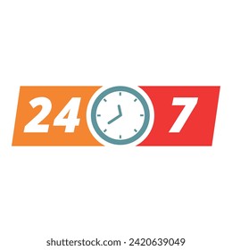 All time open icon cartoon vector. Day hour clock. Window board