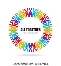 All Together Icon Logo Template