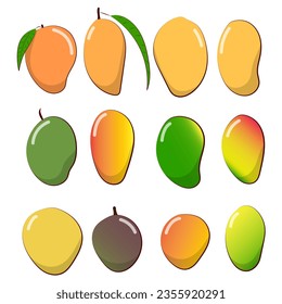 todo tipo de conjunto de mango ilustración vectorial dibujado a mano