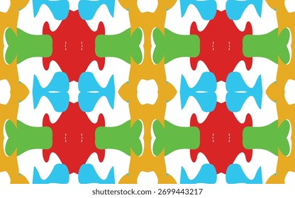 Todos os tipos de padrões de tecido são aplicados ao tecido para criar beleza.