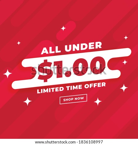 all under dollar one sale and deal template