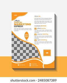  All Of Us Modern Digital Marketing Flyer Design Template.