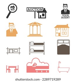 all vector real estate illustration