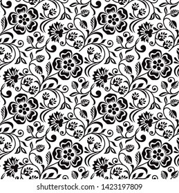 All vector red blue flower on white background