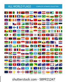 All Vector World Country Flags. All flags are organized by layers with each flag on a single layer properly named.