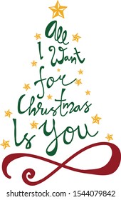 All I Want For Christmas Is You Best Christmas Quotes Of All Time In Vector