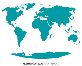 All World Map - stock vector