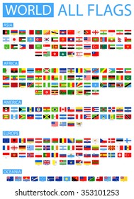 All World Vector Flags - Vector Collection
Sorted by Continents