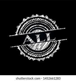 All written on a chalkboard. Vector Illustration. Detailed.