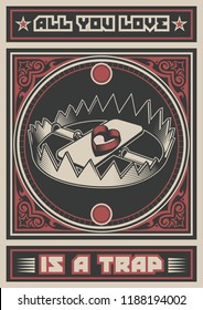 All you love is a Trap Poster Obey Style