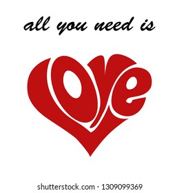 All You Need is Love.