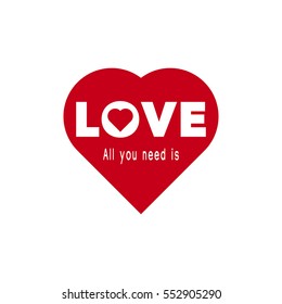 All you need is love.