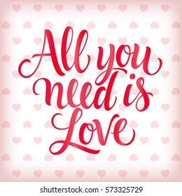 All You Need Is Love Inscription
