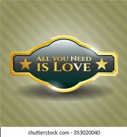 Alles, was du brauchst, ist ein glänzendes Love-Emblem