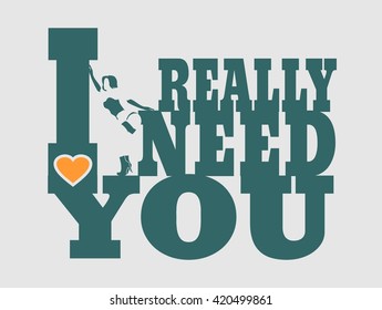 All you need is love text and woman silhouette. Background relative to valentines day