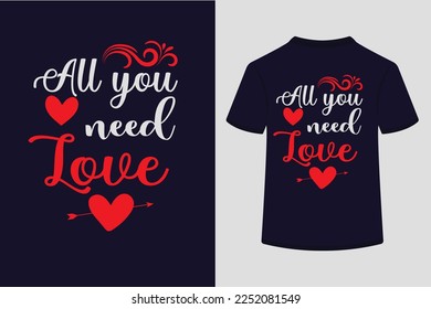 Alles, was du brauchst, Vektorgrafik-T-Shirt-Design