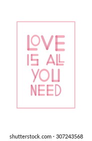 all you need poster for home