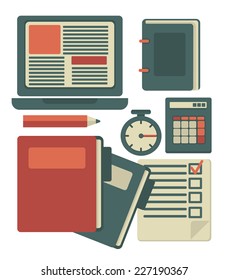 all for your business,  flat vector design elements 