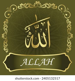 ALLAH is the Best of Names. This the name of the creator in Arabic.