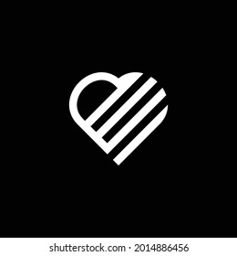 "ALLAH". A Islamic logo design, Love sheped Design. Minimal Illustrated Vector