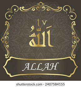 ALLAH is the name of the creator, and it is the best of names. 